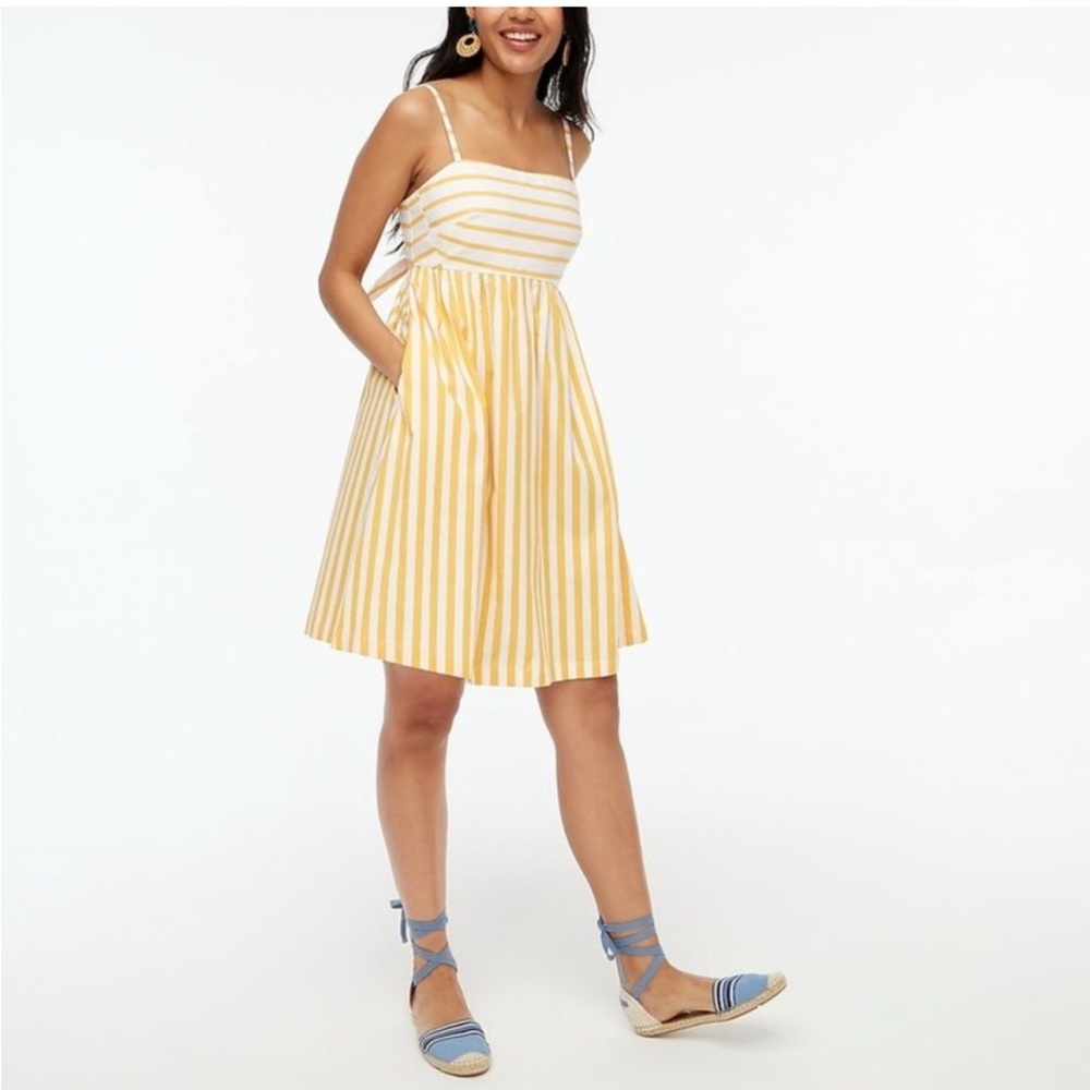 J. Crew Yellow and White Striped Garment